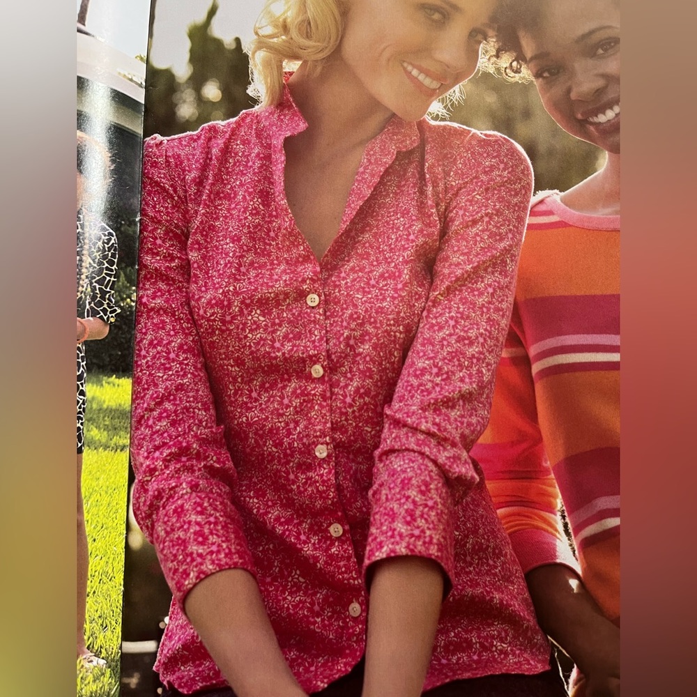 VGUC Lilly Pulitzer Samanna shirt Pulitzer Pink Ginger 4
